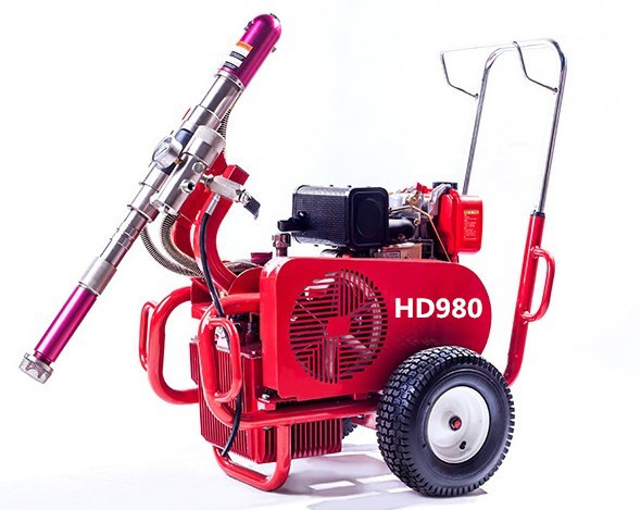 HD980汽油 柴油 電動版膩子噴涂機